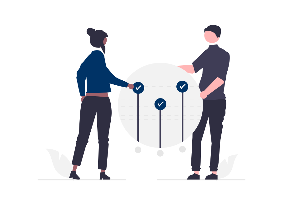 Meet the team you'll be working with. 2 undraw Shared goals re jvqd